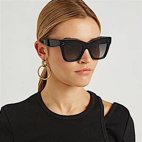 celine square tinted sunglasses|celine 50mm polarized square sunglasses.